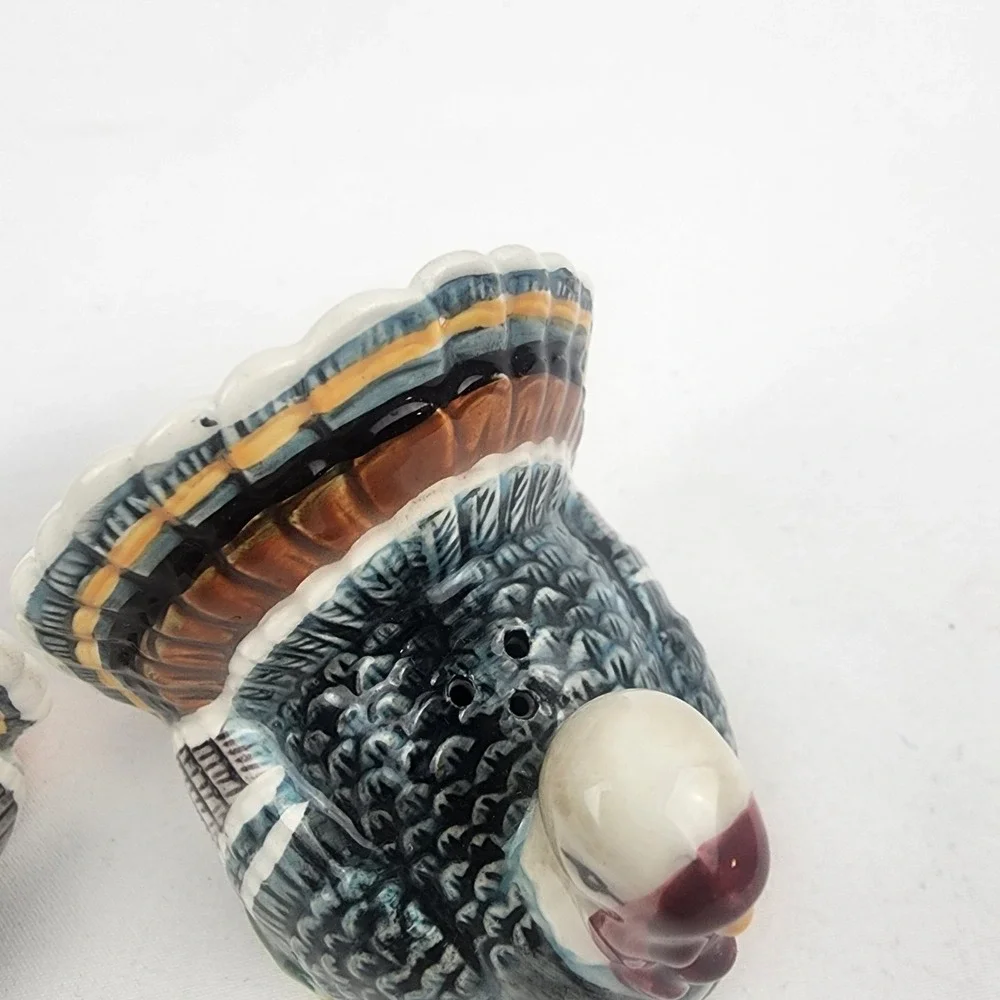 Bella Casa By Ganz Turkey Salt & Pepper Shakers Thanksgiving Fall Feast Goble‎